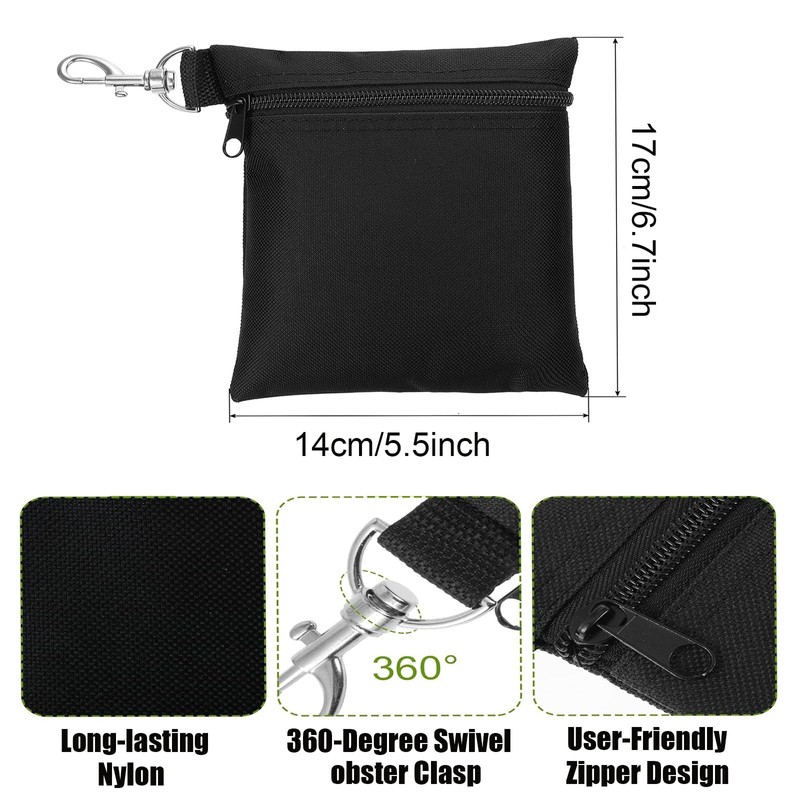 Golf Tee Bag, 2Pcs Golf Tee Pouch Golf Tee Bag