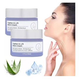 Pack de 2 Crema Reafirmante para Cuello con Ácido Hialurónico y Cafeína, 50 mL Cada Una