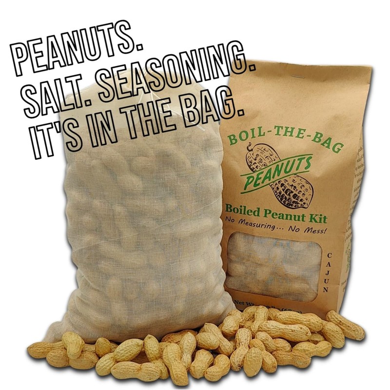 Boiled Peanuts Kit | Contains Premium In Shell Peanuts, Salt,
