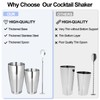 Cocktail Shaker Boston Shaker Set 15 Pcs Professional Bartender Kit