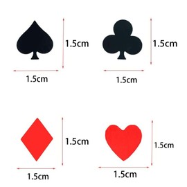 30g Casino Party Decorations Poker Confetti, Glitter Black Red Poker Confetti Las Vegas Theme Party Casino Night Decorations Party Favours Gifts Birthday Wedding Festival Table Decorations Supplies