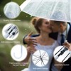 10 Pack Clear Wedding Umbrellas Auto Open Windproof Clear Umbrella