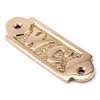 NKlaus 11761 Toilet Door Sign Brass Gold 8.5 x 3