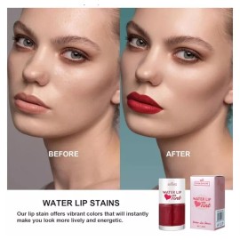 DIMSHOW 6pcs Makeup Water Jelly Tint Sheer Lip & Cheek Stain Watercolor Lip Gloss Stain