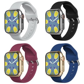 Watch Sport Band for Smart Watch Bands for Women 38mm 40mm 41mm 42mm 44mm 45mm for Women Compatible with iWatch Series Ultra 8 7 6 5 4 3 2 1 SE SmartWatch Band Accessories (38mm/40mm/41mm, Midnight