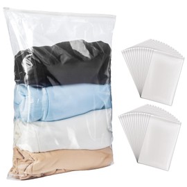 Boeyamto 30 Count 18" x 24" Extra Large Plastic Bags, 5 Gallon Storage Bags for Clothes, Trip, Moving, Camping. Giant Ziplock Bags for storage. Travel Essential, Perfect Storage Accessories