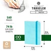 Pentalic 3" x 4" Pocket Sketchbook Traveler Journal, 160 Pages,