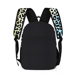 DTCCET Multi-Colored Leopard Backpack, Stylish Laptop Bag Classic Leopard Daypack with Multiple Pockets, Lightweight Shoulders Backpack (Colorful Leopard)