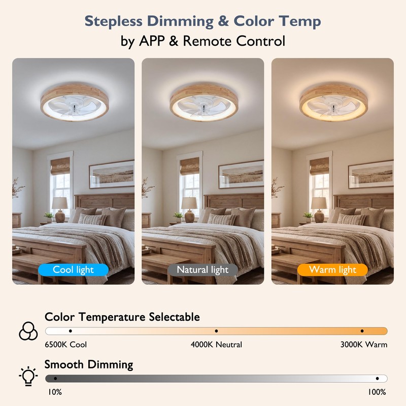 Ceiling Fans with Lights, 20'' Ceiling Fans with Lights and