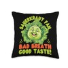 Sauerkraut: Sauerkraut Fan: Bad Breath, Good Taste! Throw Pillow