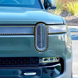 Headlights Clear PPF Shield for Rivian R1T & Rivian R1S Gen1 2021-2024, Clear 8mil | Headlamp Cover - Enhance and Guard with Durable 8mil Paint Protection Film