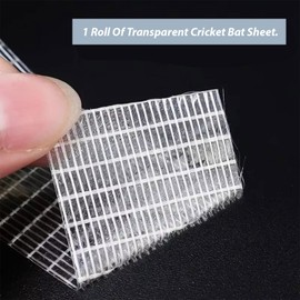 1Pcs Cricket Bat Sheet Roll Transparent Bat Edge Protecting Waterproof Clear Anti Scuff Sheet For Cricket Bat Protection From Damage Cracks And Knocking (50m)
