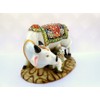 Ramashram Dust Polyresin Decorative Marble Kamdhenu Cow and Calf Big
