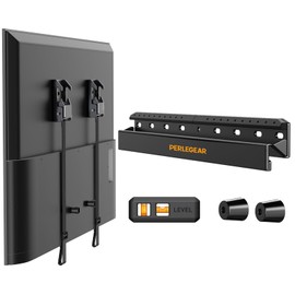 Perlegear Studless TV Wall Mount for Most 24-55 Inch TVs up to 100 lbs, No Stud TV Mount, Drywall TV Bracket with Max VESA 400x400mm, No Drill, Easy Install, Low Profile, PGMT7