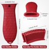 8 Pieces Silicone Hot Handle Holder Non Slip Pot Handle