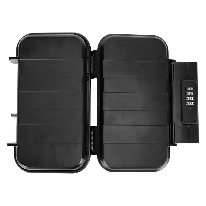 Portable Safe, Small Travel Safe, 4-Digit Password Combination Lock, Shockproof,