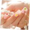 DECHOUS 50pcs Mini Resin Flower Charms Elegant Daisy Cabochons for