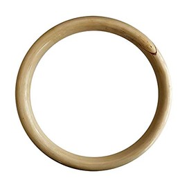 G-LIKE Wing Chun Rattan Ring - Traditional Chinese Martial Arts Wing Tsun Kung Fu Tai Chi Training Ring Natural Wood Strength Training Fitness for Hands - Inner Diameter 21.5 cm (Natural Colour)