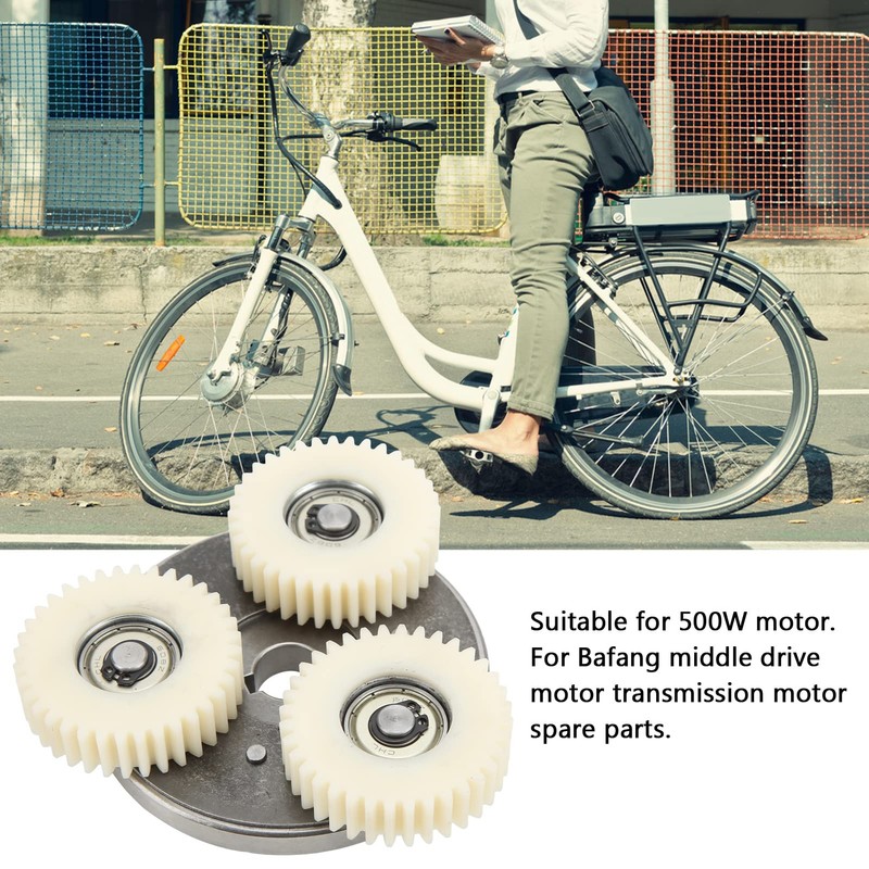 E Bike Motor Gear, 36T 500W 750W Planetary Nylon Drive
