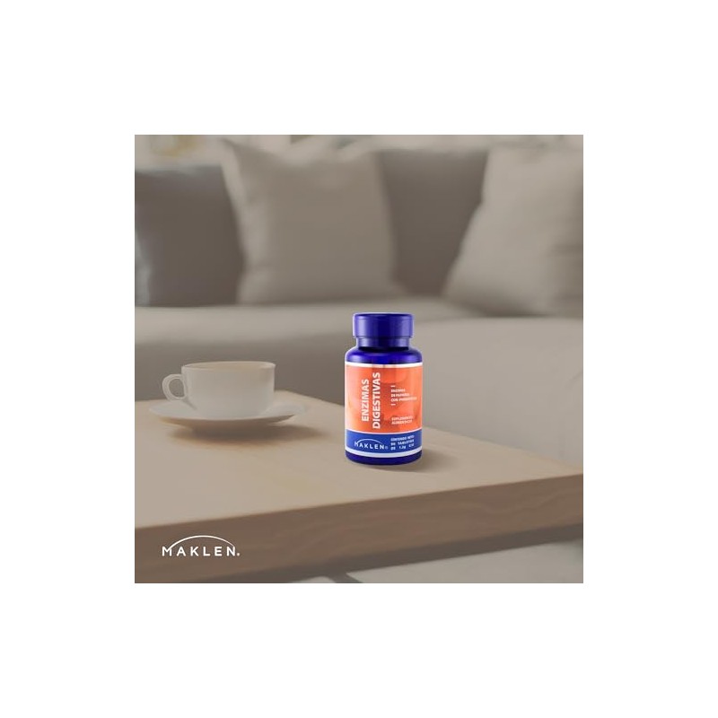 ENZIMAS DIGESTIVAS CON PREBIOTICOS - Maklen Enzimas Digestivas de Papaína