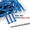 FVSCM 1/4" x 1-3/4" Concrete Screw Anchor,Phillips/Square Flat Head, Drill