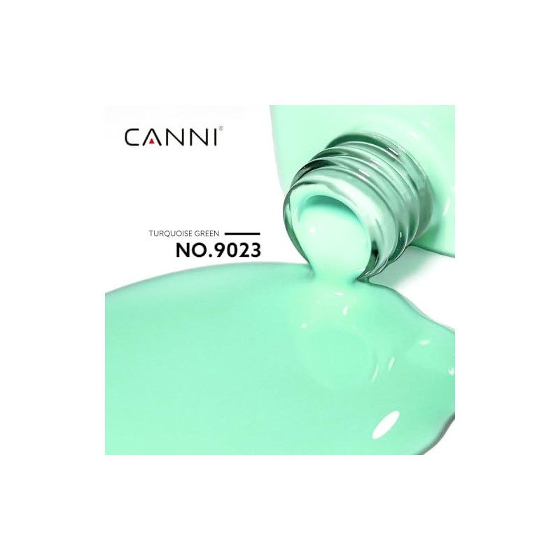 CANNI- Esmalte de uñas en gel verde pastel, 1 pieza