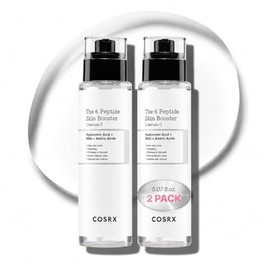 COSRX 6X Peptide Collagen Skin Booster Toner Serum 2 Pack (5.07 fl.oz Each) for Dull & Uneven Skin, Preps Skin with Copper Peptides, GHK-Cu, Skin Renewal Boosting Facial Essence, Korean Skin Care