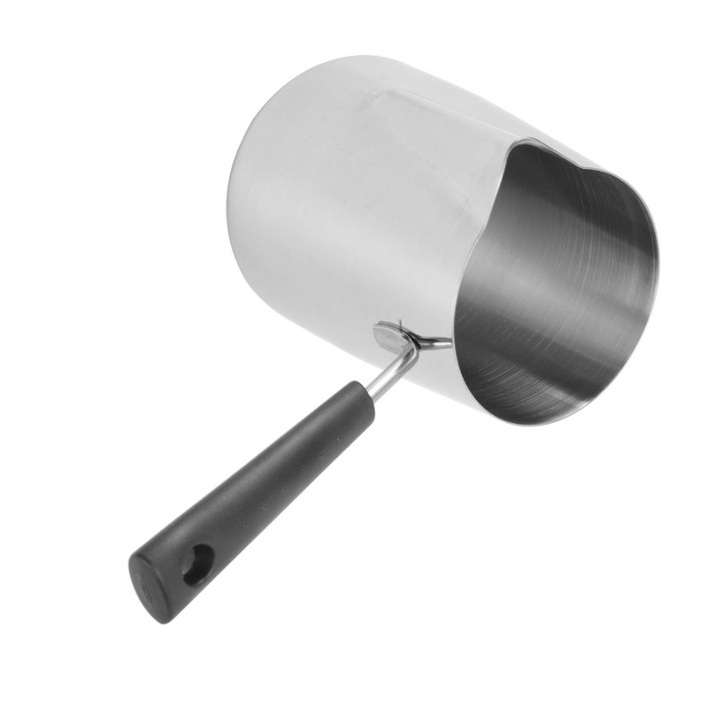 Long Handle Coffee Toroid Pitcher 304 Stainless Steel Rustproof Smoother