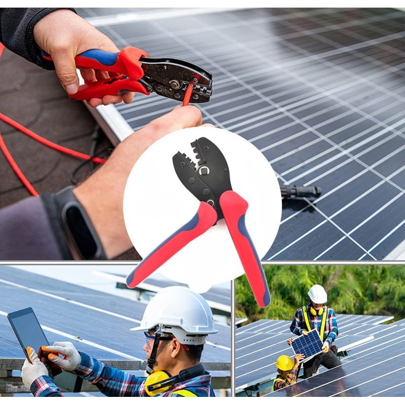QeeHeng Solar Panel Crimping Tool - Crimper for 2.5/4/6mm Solar