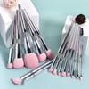Bueart Design Elegant pink Ultra soft labeled Makeup Brushes Sets