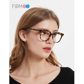 Firmoo Oversized Blue Light Blocking Reading Glasses 2.5, Tortoise Pattern Vintage Computer Readers Glasses for Women/Men