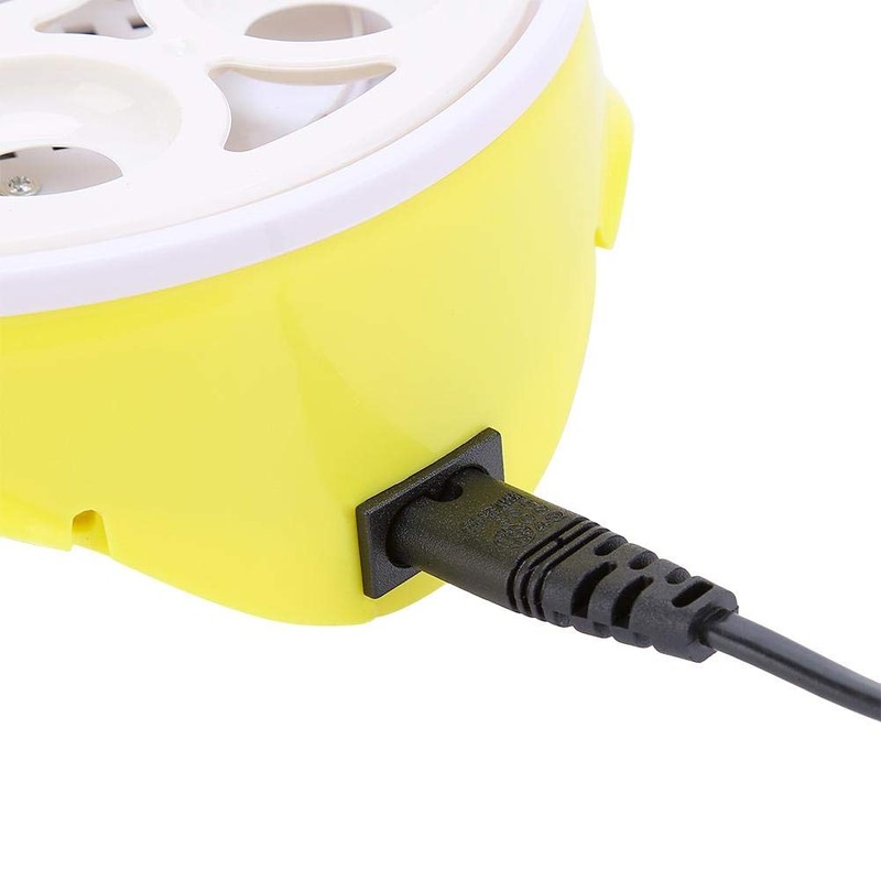 7 Eggs Incubator with LED Lighting, 20 W Mini Egg