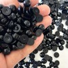 600PCS Black Flat Backed Pearls, 10mm Round Half Flatback Pearls