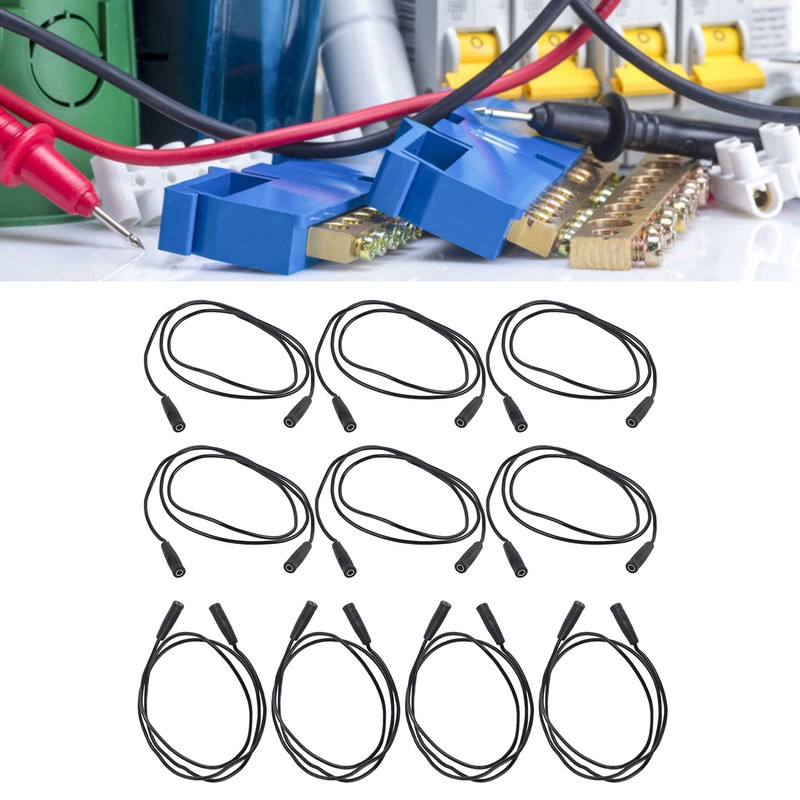 10 Sets 4mm Female to Female Banana Socket Test Lead