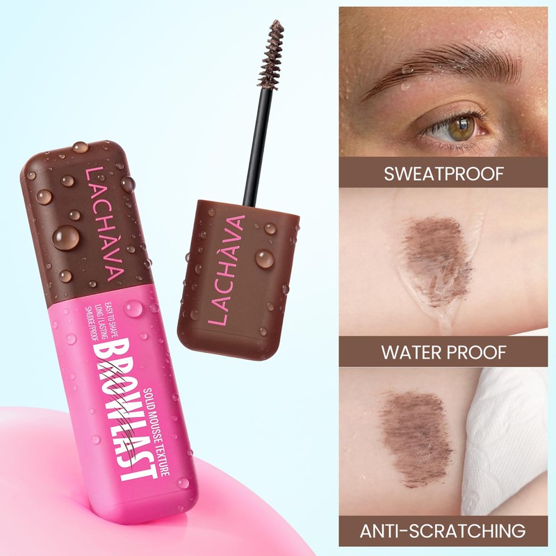 2 Pack Tinted Brow Gel, Waterproof Eyebrow Mascara for Fluffy