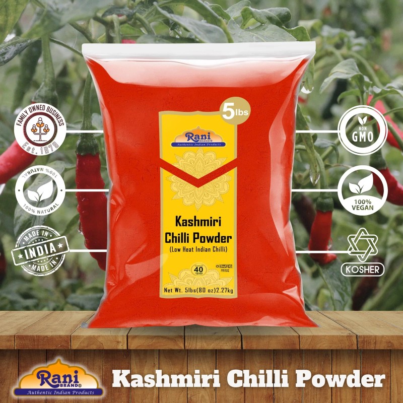 Rani Kashmiri Chilli Powder (Deggi Mirch, Low Heat) Ground Indian