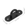 2pcs Wall-Mounted Exercise Anchor Hangers Black Hooks Ceiling Hook Hooks