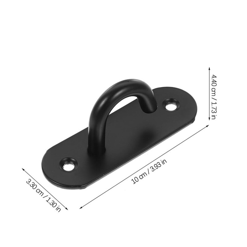 2pcs Wall-Mounted Exercise Anchor Hangers Black Hooks Ceiling Hook Hooks