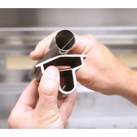 GRILLJOB 𝙐𝙥𝙜𝙧𝙖𝙙𝙚𝙙 1PC Heavy Duty Cast Stainless Steel BBQ Grill Burners 16 1/8" Replacement Parts for Premium Gas Grills from Bull Cal Flame Aussie Blaze CharBroil NEXGRILL Thermos Turbo