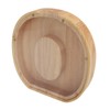 Letter Shaped Piggy Bank Wooden Transparent Panel Portable O Shaped