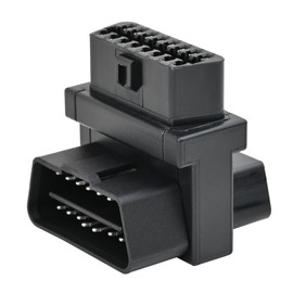 iKKEGOL Pocket OBD2 Splitter Cable, OBD II Full 16 Pin 1 Male to Dual Female 1 to 2 T Split 2 Way Extension Converter Adapter for Diagnostic Extender (Top Widest)