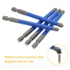 Biaungdo 10Pcs Magnetic PH3 Phillips Bits Set 3.5 inch Long