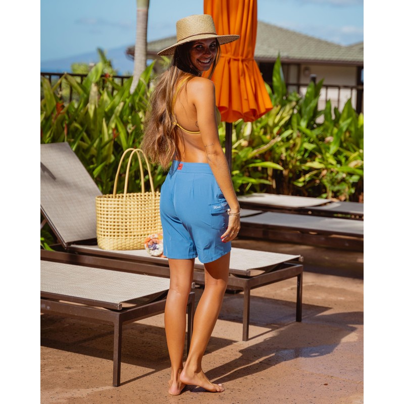 Maui Rippers Women’s 9" 4-Way Stretch Swim Shorts Boardshorts, Wailua