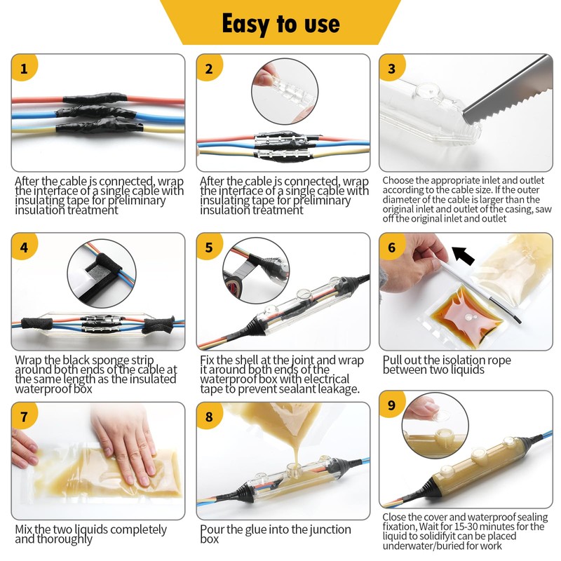 Inground Waterproof Cable Junction Box,Outdoor underground cable junction box, Suitable