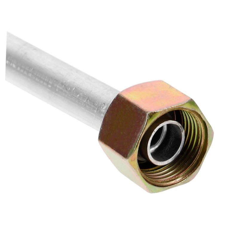 LALAFINA 2pcs Aluminum Air Compressor Replacement Tubes Long Exhaust Hose