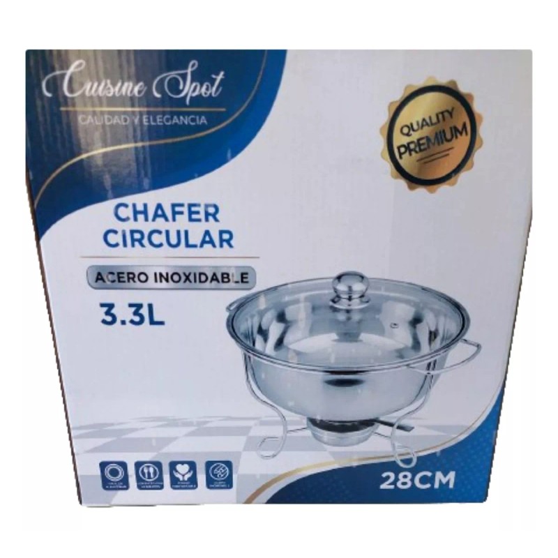 cuisine 2 Chafer Bufetera Calentadores De Comida Para Bufet Redonda