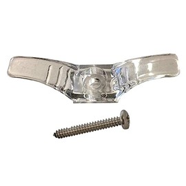 Blind Cord Cleats Clear with Screws. for Window Blind Shade String - Child Safety (8)