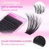 Geeneiya Full Lash Clusters D Curvature Eyelash Clusters Thick Cluster