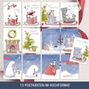 TOBJA Christmas Postcards Pack of 20 - Christmas Postcards Funny