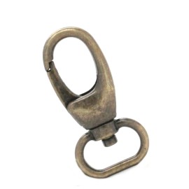 Stecksstore Swivel Snap Leash Clip Lobster Claw Antique Brass Plate 3/4" 1170-09